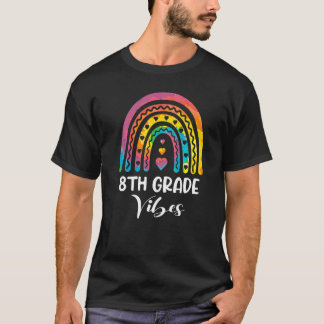 Gefärbte Krawatte Rainbow Achte 8. Grade Vibes Bac T-Shirt