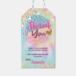 Gefärbte Krawatte Rainbow Geschenkanhänger