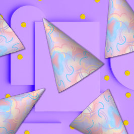 Gefärbte Krawatte Rainbow Partyhütchen