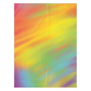 Gefärbte Krawatte Rainbow Tischdecke