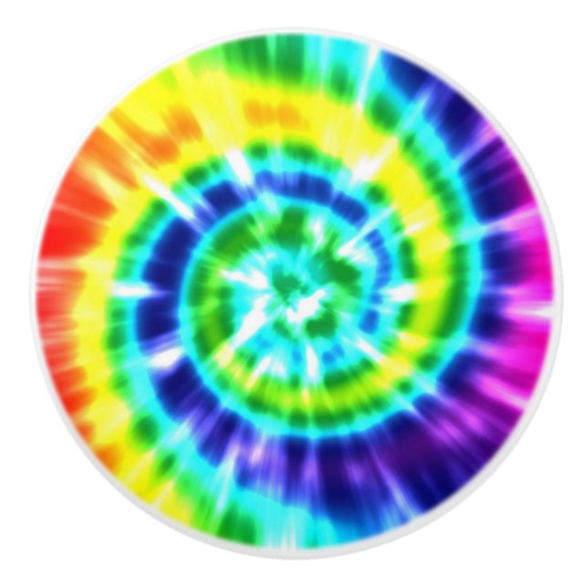 Gefärbte Krawatte Regenbogen (2).jpg Keramikknauf (Vorderseite)