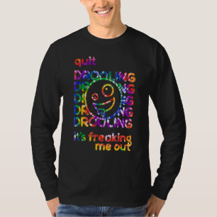 Gefärbte Krawatte Regenbogen aufhören zu fallen Es T-Shirt
