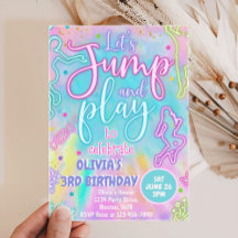 Gefärbte Krawatte Retro Jump and Play Birthday Ein