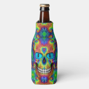 Gefärbte Krawatte Schädeltod Zombie Flasche Cooler Flaschenkühler