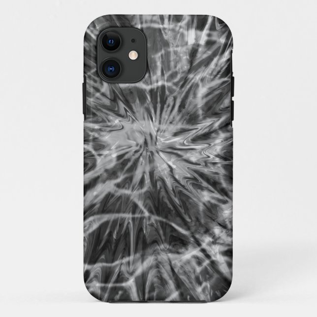 GEFÄRBTE KRAWATTE SCHWARZ-WEISS Case-Mate iPhone HÜLLE (Rückseite)