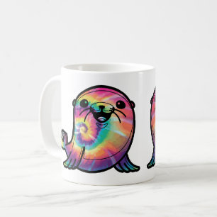 Gefärbte Krawatte Sea Lion Kaffeetasse