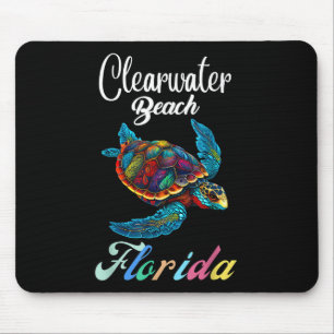 Gefärbte Krawatte Sea Turtle Family Mousepad