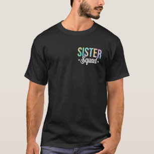Gefärbte Krawatte Sister Squad Pocket Schwester Bi T-Shirt