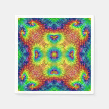 Gefärbte Krawatte Sky Vintag Fraktal Kaleidoskop