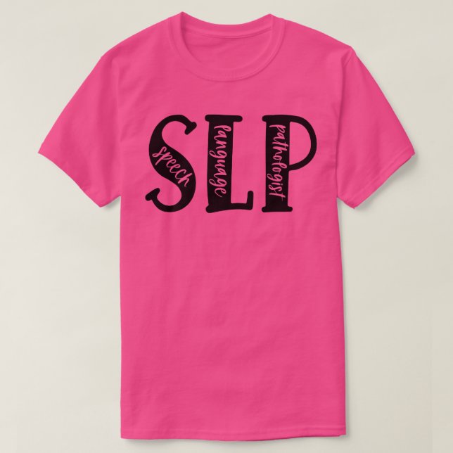 Gefärbte Krawatte SLP Speech Language Pathologist  T-Shirt (Design vorne)
