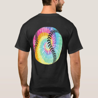 Gefärbte Krawatte Softball Baseball Spielteam Coac T-Shirt