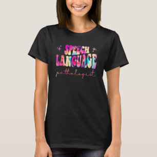 Gefärbte Krawatte Speech Language Therapy Patholog T-Shirt