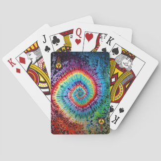 Gefärbte Krawatte Spielkarten