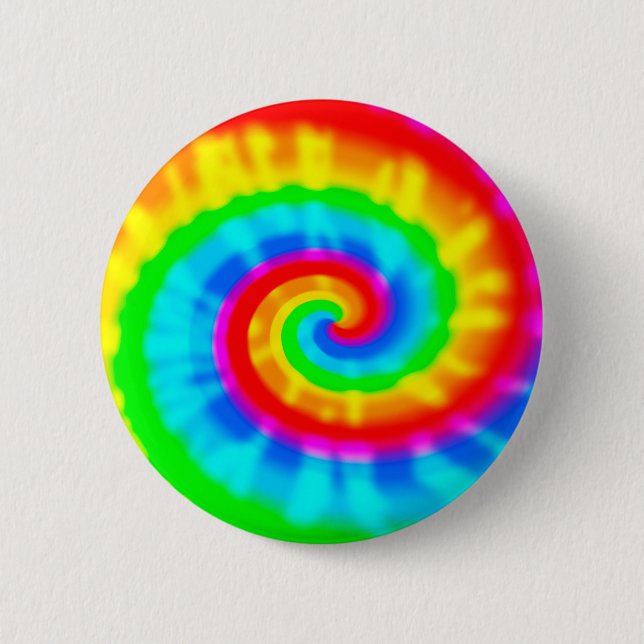 Gefärbte Krawatte Spiral Button (Vorderseite)