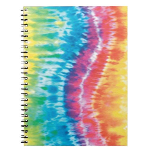 Gefärbte Krawatte Spiral Notebook Notizblock (Vorderseite)