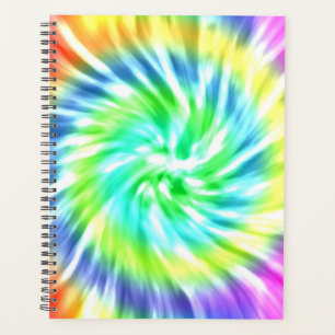 gefärbte Krawatte Spiral Wöchentlich/Monatsplane Planer