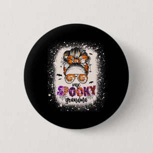 Gefärbte Krawatte Spooky Oma Halloween Monster Mes Button