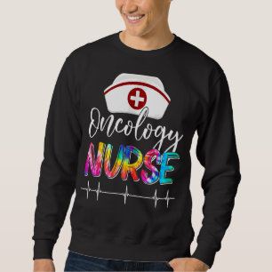 Gefärbte Krawatte Stethoscope Onkology Nurse Day N Sweatshirt