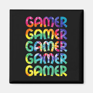Gefärbte Krawatte Style Gaming Video Game Men Boys Magnet
