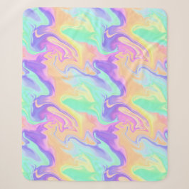 Gefärbte Krawatte Swirl Marble Retro Groovy Sherpadecke