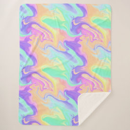 Gefärbte Krawatte Swirl Marble Retro Groovy Sherpadecke