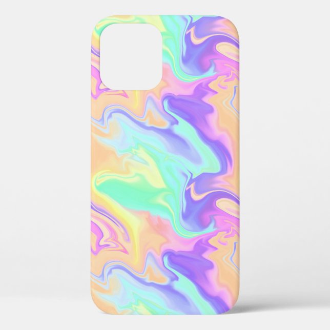 Gefärbte Krawatte Swirl Pastel Groovy Case-Mate iPhone Hülle (Rückseite)
