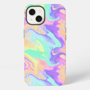 Gefärbte Krawatte Swirl Pastel Groovy iPhone Hülle