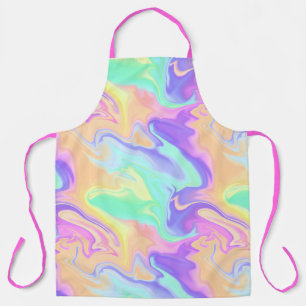 Gefärbte Krawatte Swirl Pastel Groovy Schürze