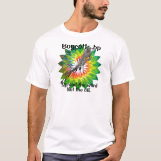 Gefärbte Krawatte T-Shirt des Boykotts BP