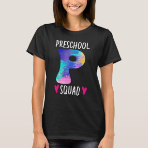 Gefärbte Krawatte Team VorschulSquad Pre-K-Lehrerm T-Shirt