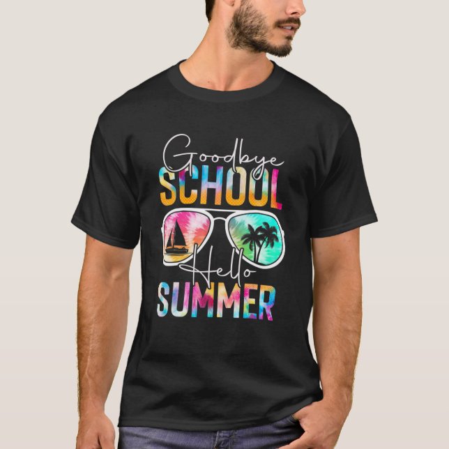 Gefärbte Krawatte verabschiedet 4. Klasse Hallo So T-Shirt (Vorderseite)