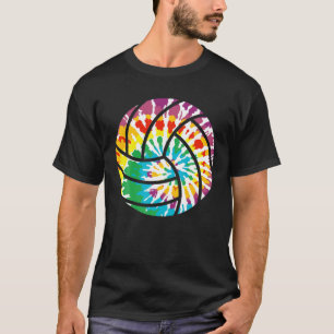 Gefärbte Krawatte Volleyball Funny Sport Liebhaber T-Shirt