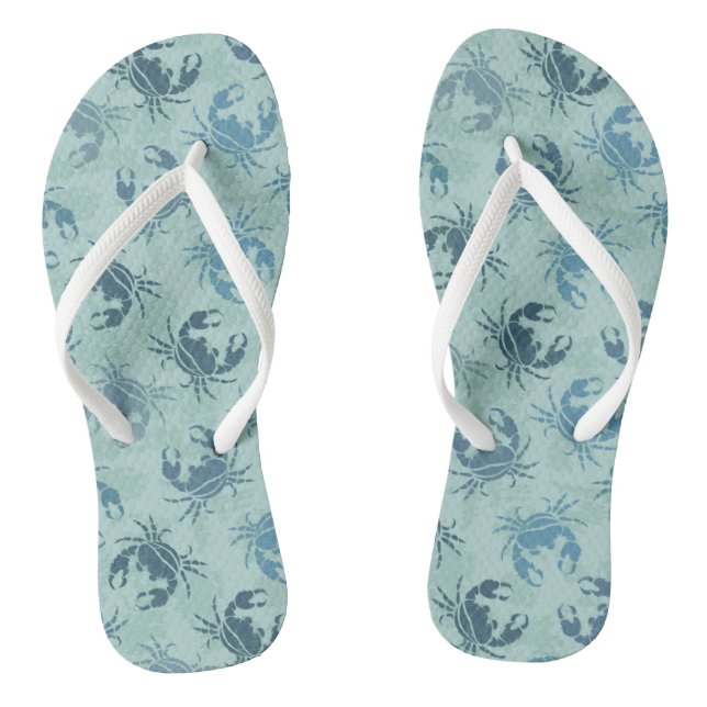 Gefärbte Krawatte von Krabben Flip Flops (Fußbett)