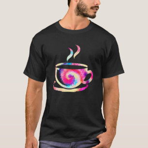 Gefärbte Krawatte Wasserfarbe Regenbogenkaffee für T-Shirt