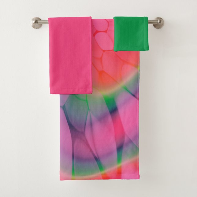 Gefärbte Krawatte Watermelon Badhandtuch Set (Insitu)