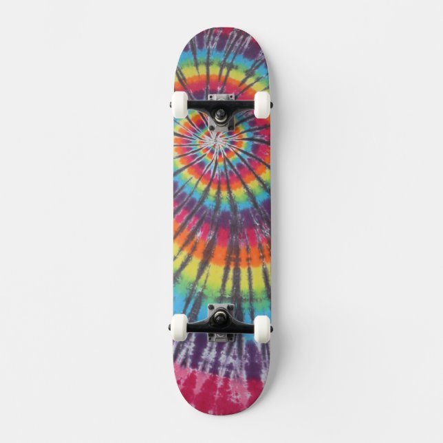 Gefärbte Krawatte wirbeln Skateboard (Vorderseite)