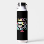 Gefärbte Krawatte zum 100. Schullehrertag Trinkflasche<br><div class="desc">Gefärbte Krawatte glücklich 100. Schullehrer Schüler 100 Tage T - Shirt</div>