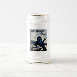 Gefechtsfeldangriff amerikanischer Krieger Bierglas