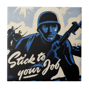 Gefechtsfeldangriff amerikanischer Krieger Fliese