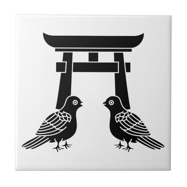 Gefechtstauben und Torii Fliese (Vorderseite)