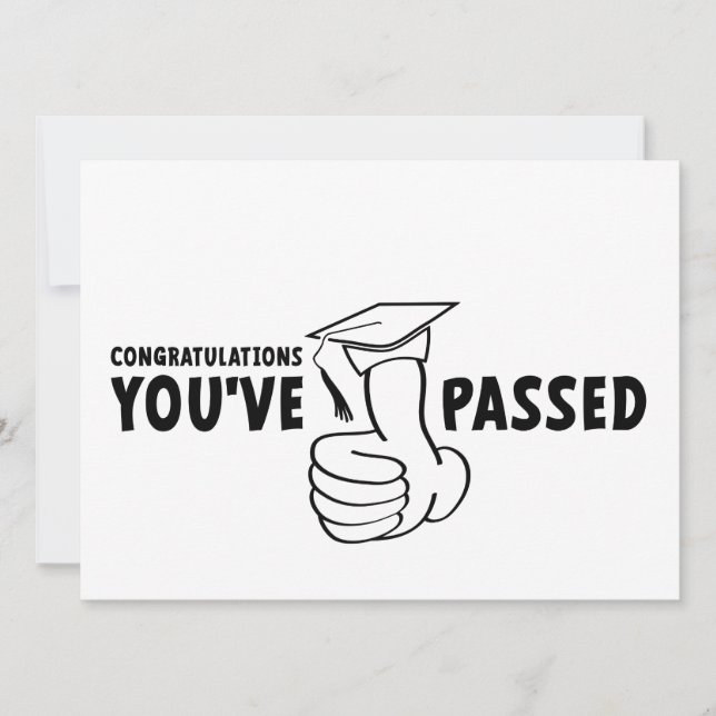 Gefeliciteerd, je bent geslaagd, diploma (Vorderseite)