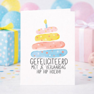 Gefeliciteerd met je verjaardag Cupcake Kaars Karte
