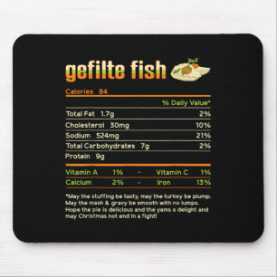 Gefilte Fish Nutrition Facts Family Matching Chris Mousepad