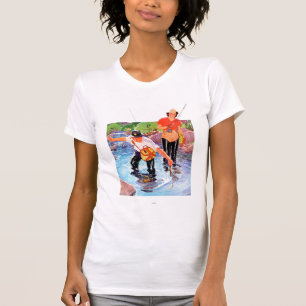 Geflecht eines Fisches durch R.J. Cavaliere T-Shirt
