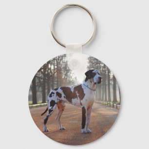 Gefleckte Dogge Schlüsselanhänger