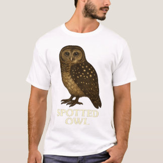 Gefleckte Eulen T-Shirt: Bedrohte Vogelart Tee