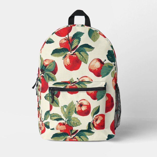 Geflecktes Apple Muster Bedruckter Rucksack (Vorderseite)