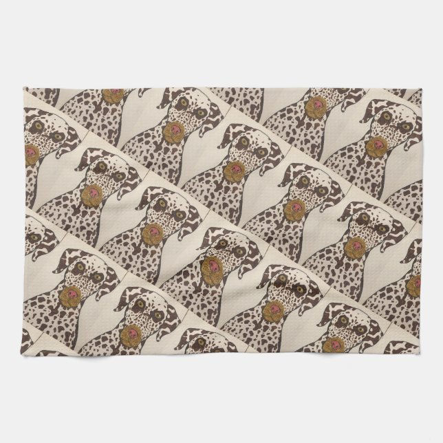 Geflecktes Dalmatiner Handtuch (Horizontal)