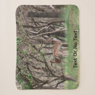 Geflecktes Hirsch-Foto-Decke Sherpadecke