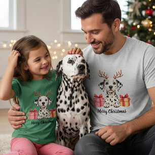 Geflecktes Rentier - Dalmatiner T-Shirt